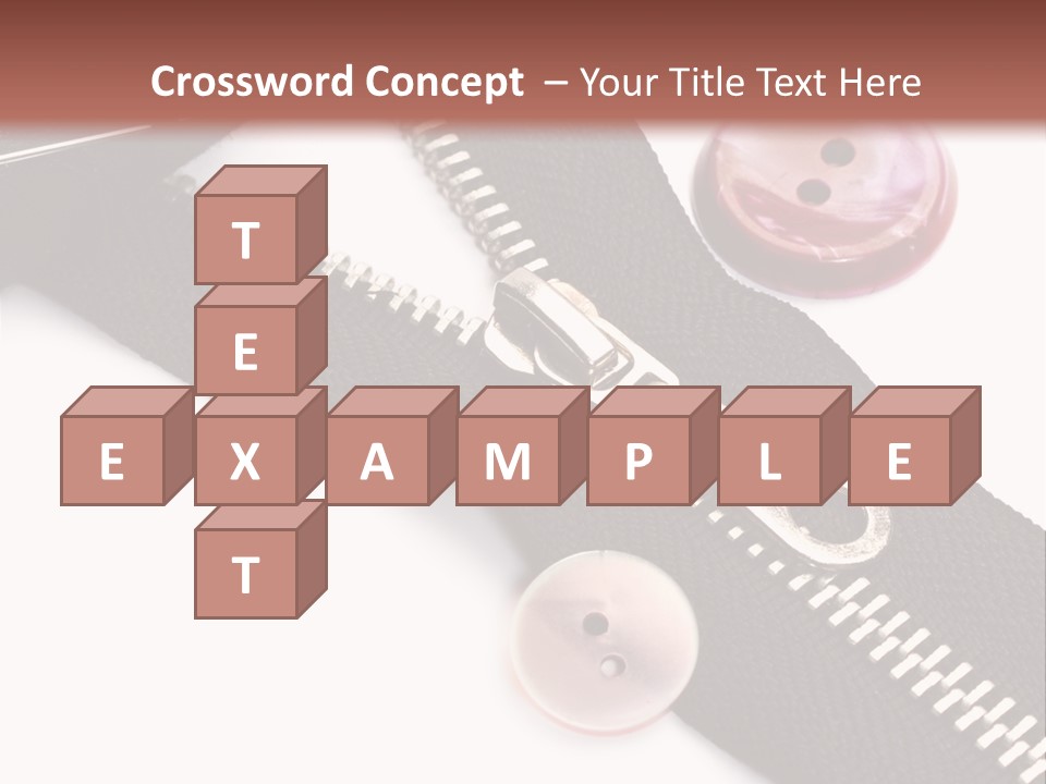 Sew Linen Needlework PowerPoint Template