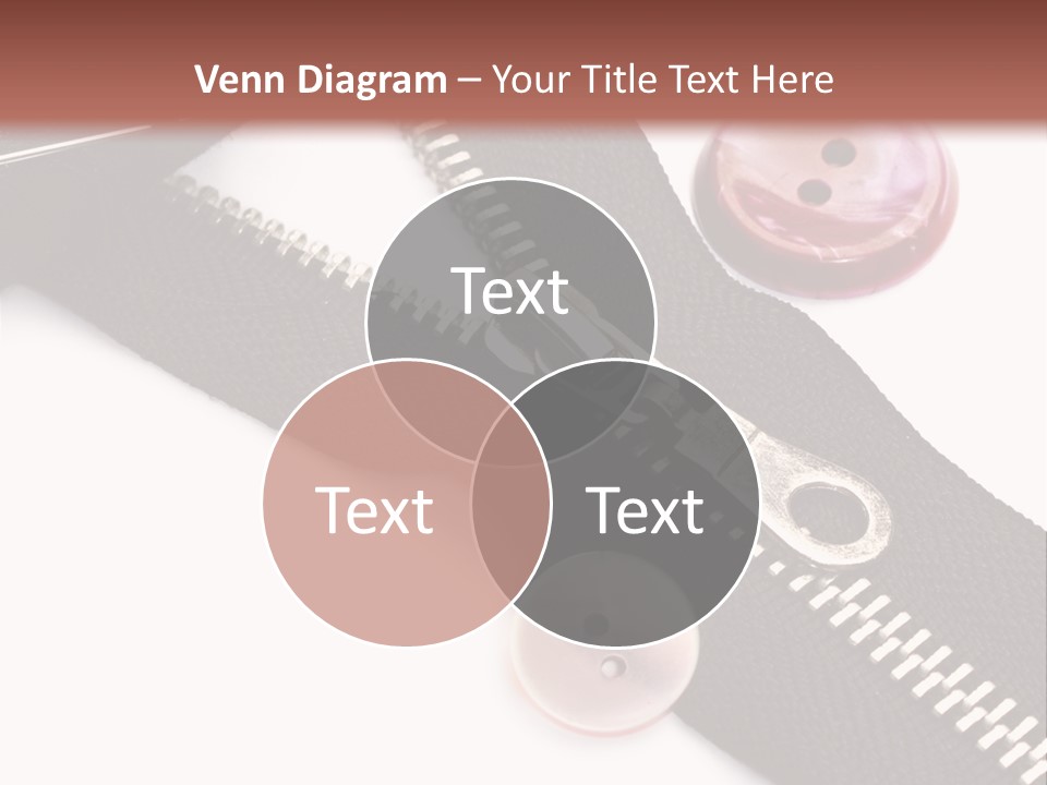 Sew Linen Needlework PowerPoint Template