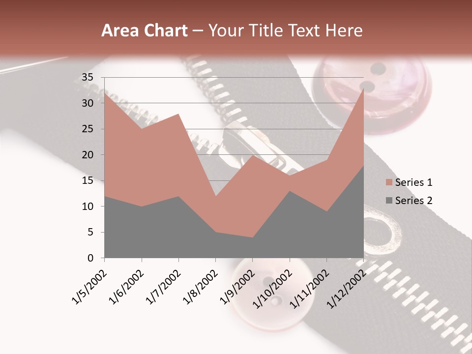 Sew Linen Needlework PowerPoint Template