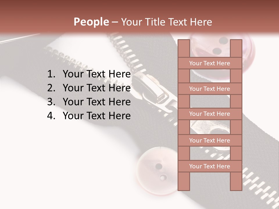 Sew Linen Needlework PowerPoint Template