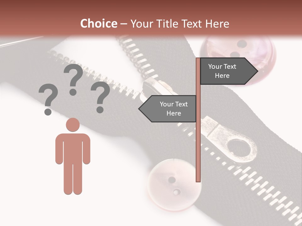 Sew Linen Needlework PowerPoint Template