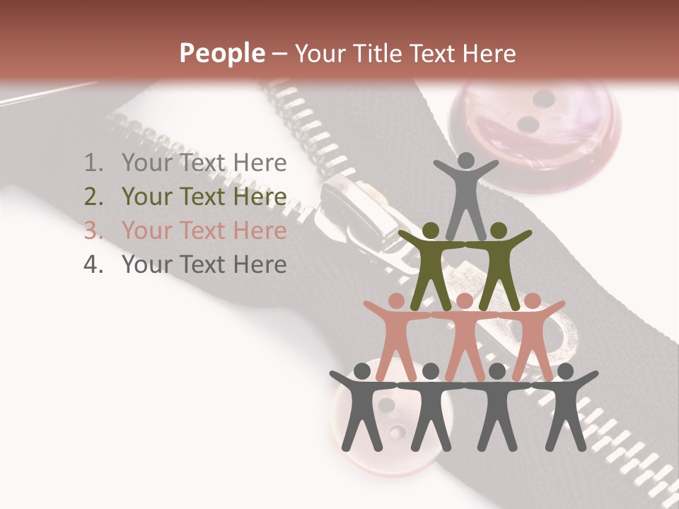 Sew Linen Needlework PowerPoint Template