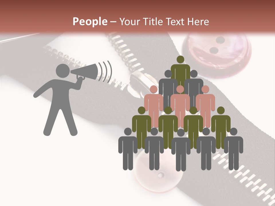 Sew Linen Needlework PowerPoint Template