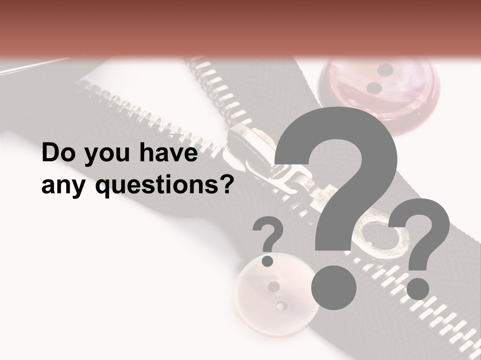 Sew Linen Needlework PowerPoint Template