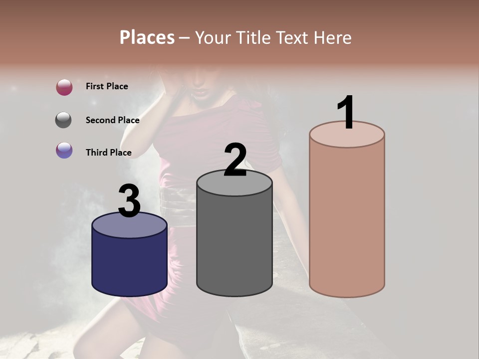 Shopping Fog Hairstyle PowerPoint Template