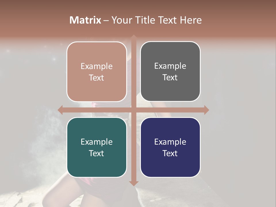 Shopping Fog Hairstyle PowerPoint Template