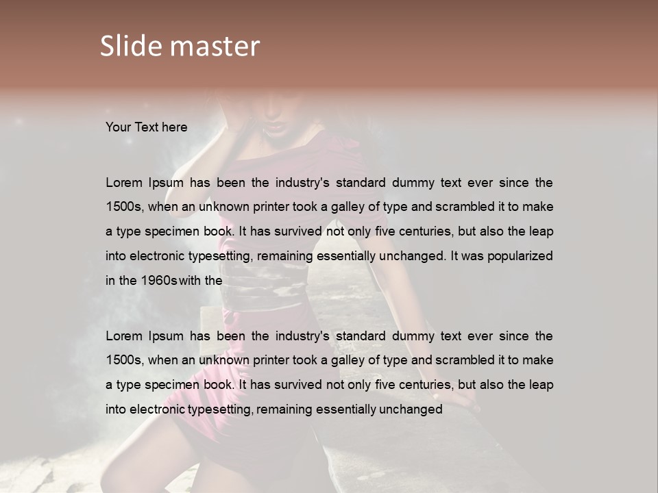 Shopping Fog Hairstyle PowerPoint Template