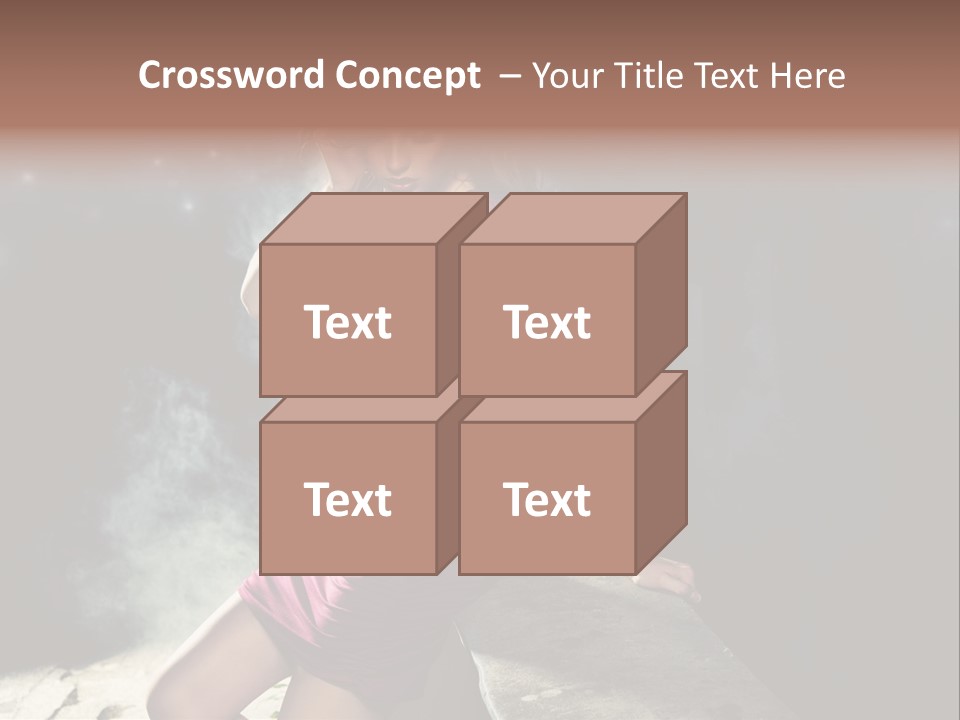 Shopping Fog Hairstyle PowerPoint Template