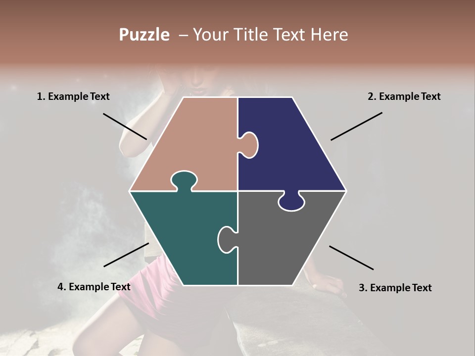 Shopping Fog Hairstyle PowerPoint Template