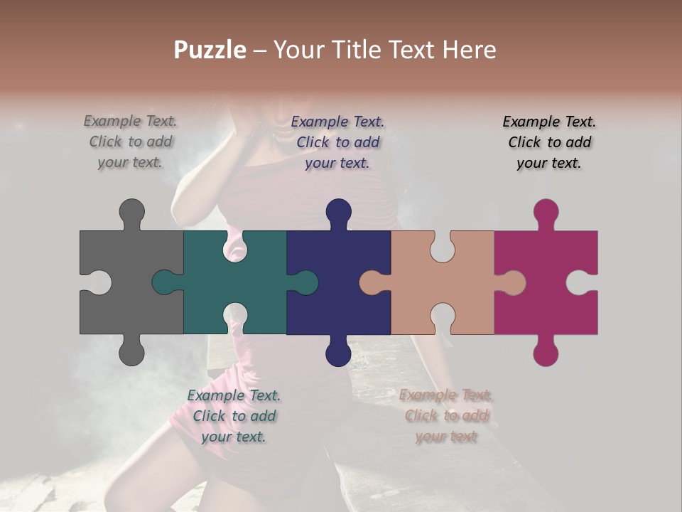 Shopping Fog Hairstyle PowerPoint Template