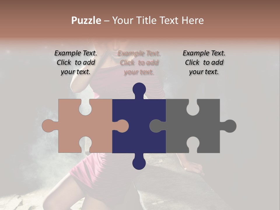 Shopping Fog Hairstyle PowerPoint Template