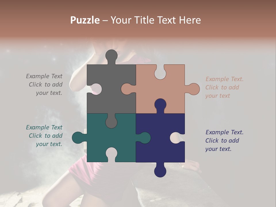 Shopping Fog Hairstyle PowerPoint Template