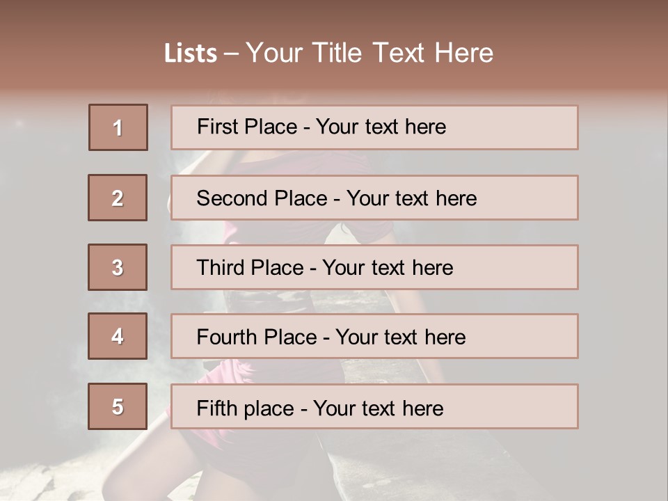Shopping Fog Hairstyle PowerPoint Template
