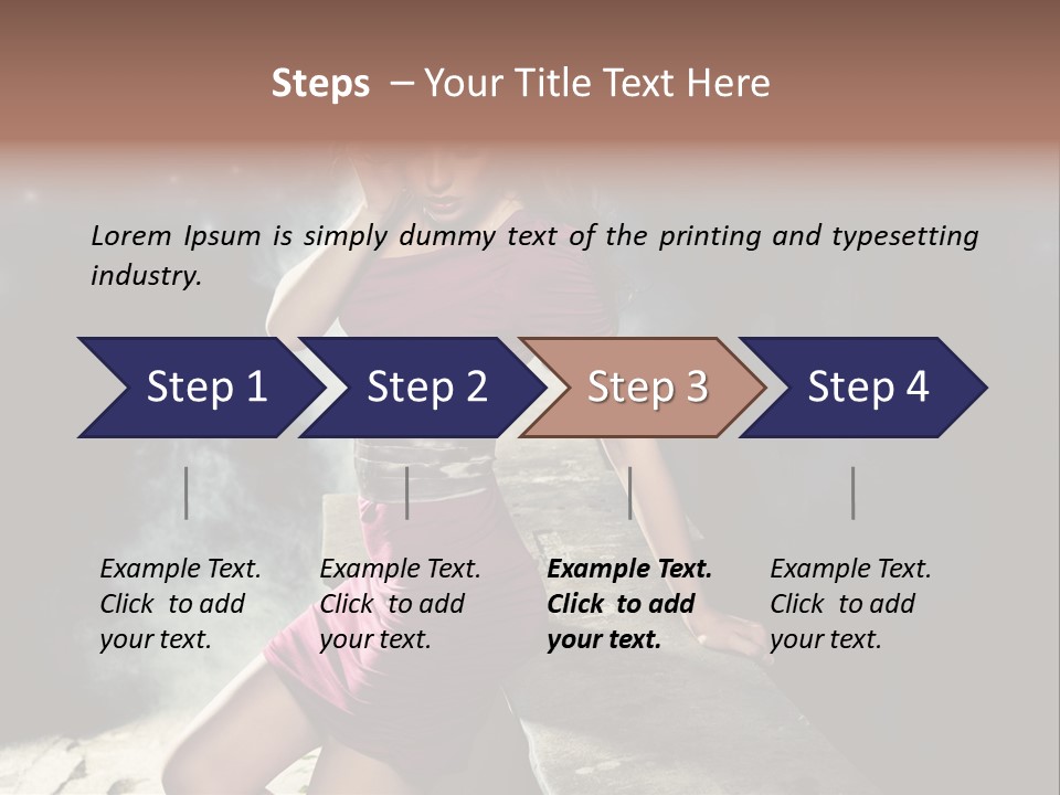 Shopping Fog Hairstyle PowerPoint Template
