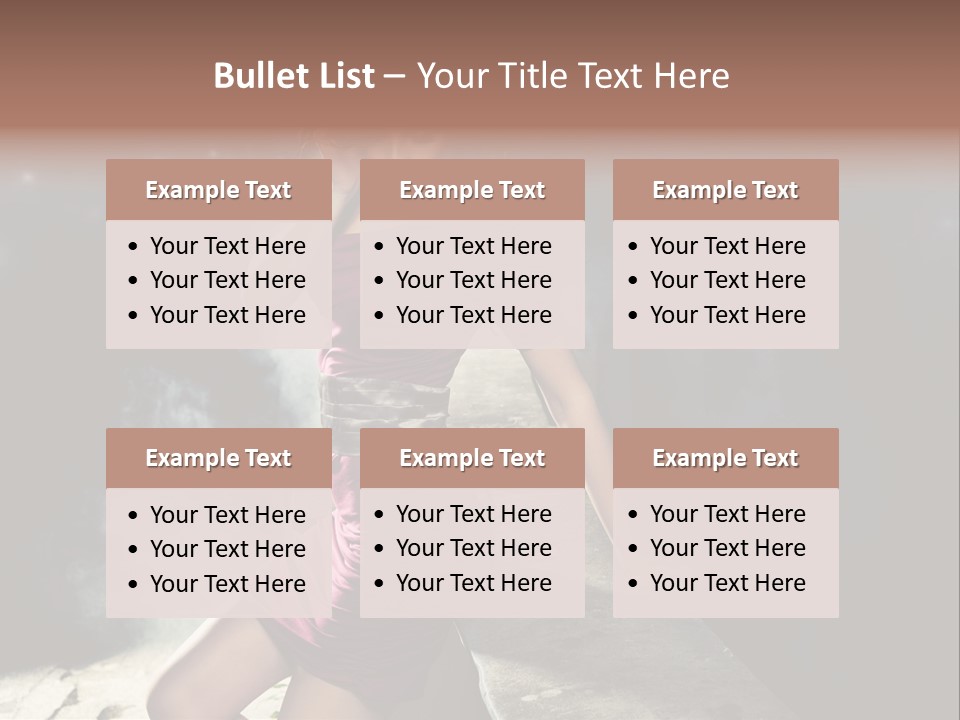 Shopping Fog Hairstyle PowerPoint Template