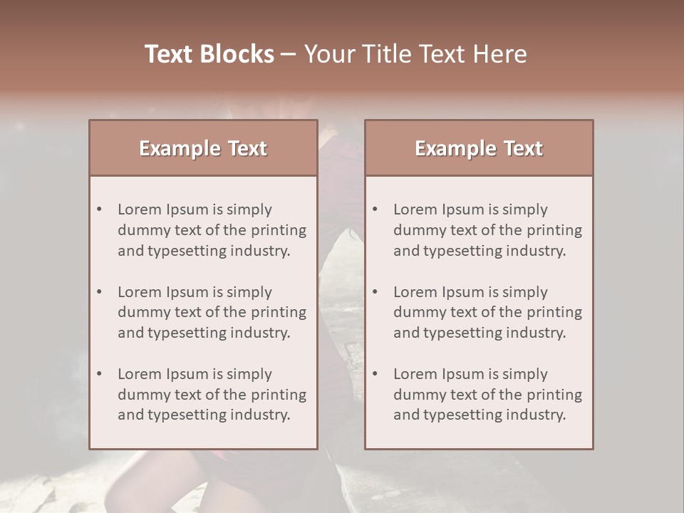 Shopping Fog Hairstyle PowerPoint Template