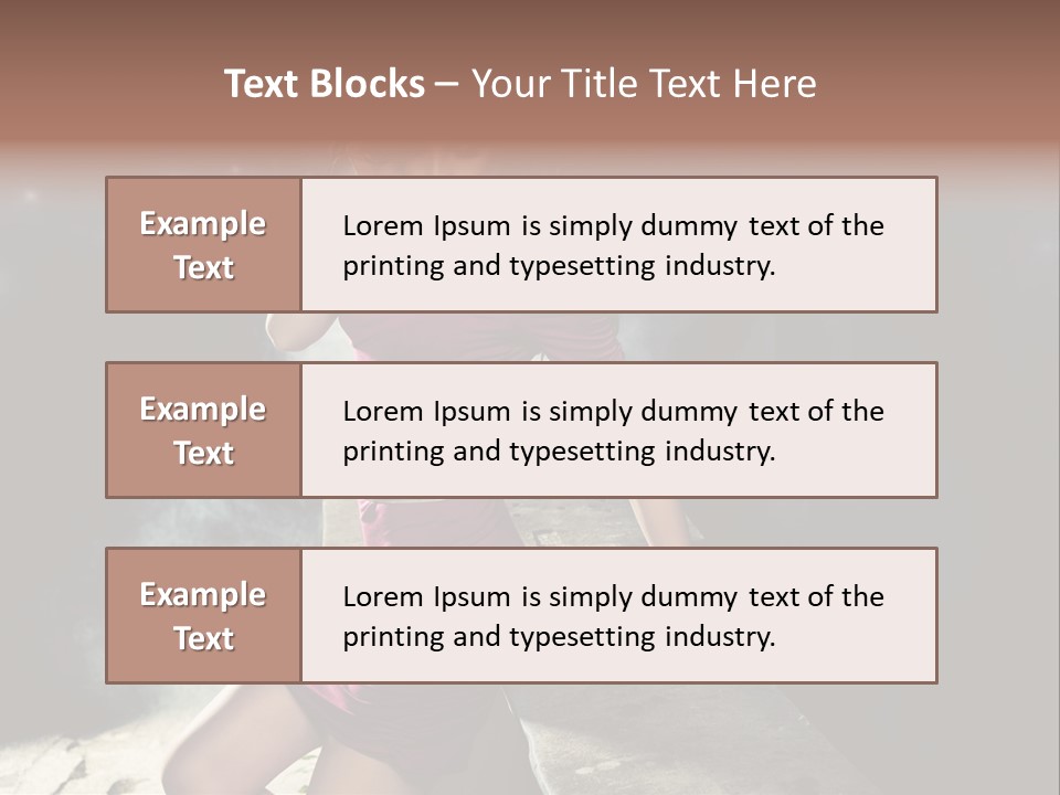 Shopping Fog Hairstyle PowerPoint Template