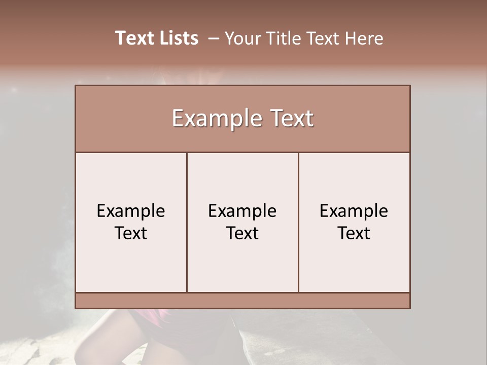 Shopping Fog Hairstyle PowerPoint Template