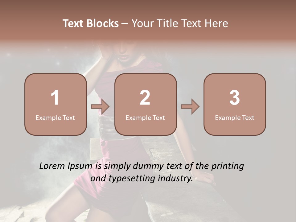 Shopping Fog Hairstyle PowerPoint Template