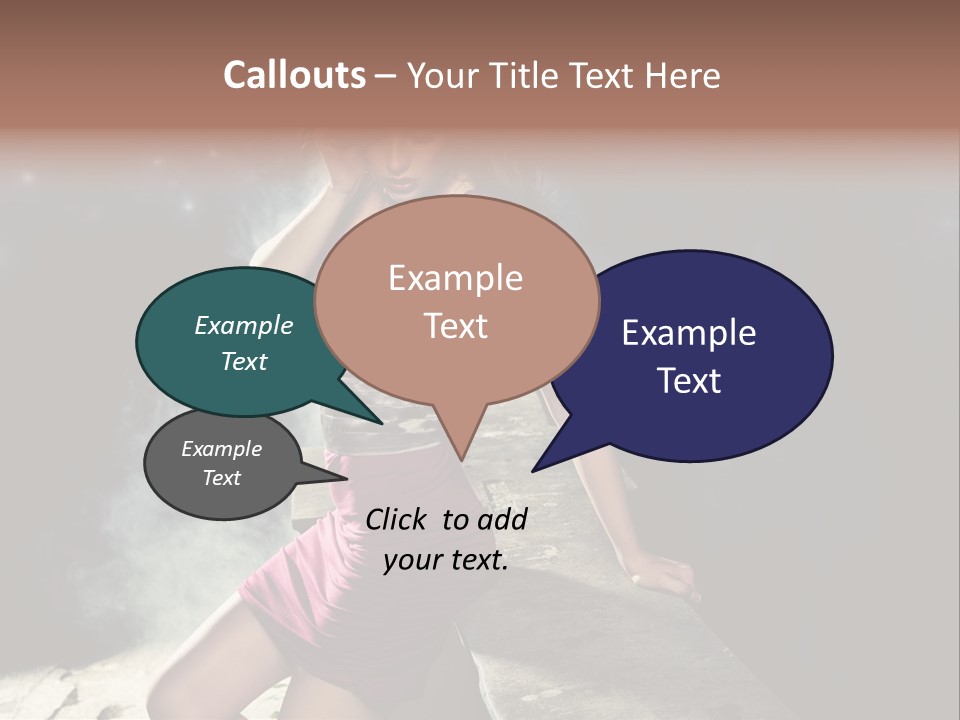 Shopping Fog Hairstyle PowerPoint Template