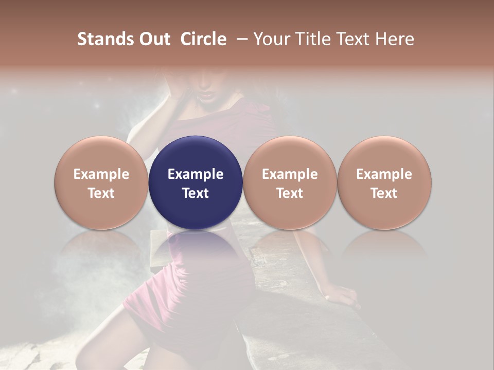 Shopping Fog Hairstyle PowerPoint Template