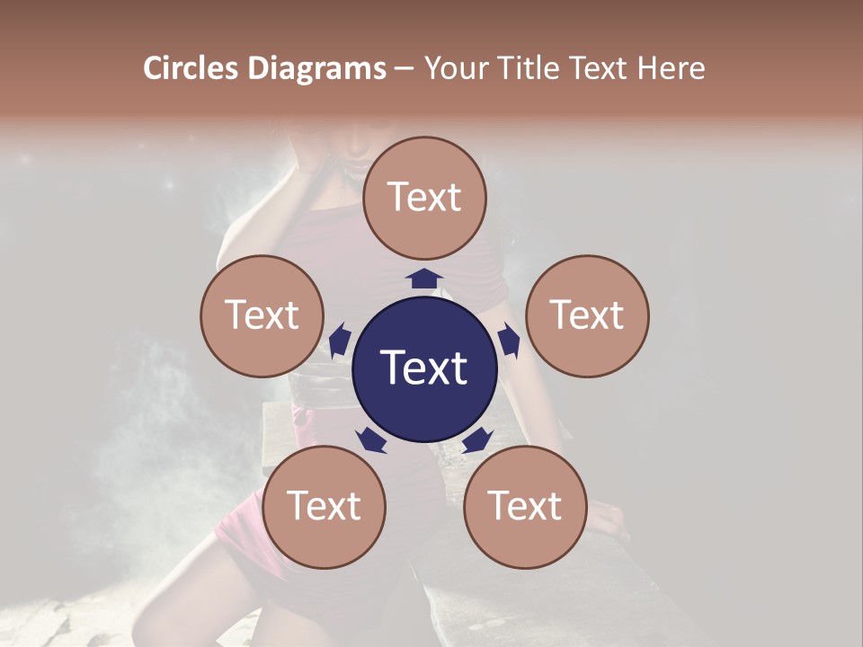 Shopping Fog Hairstyle PowerPoint Template