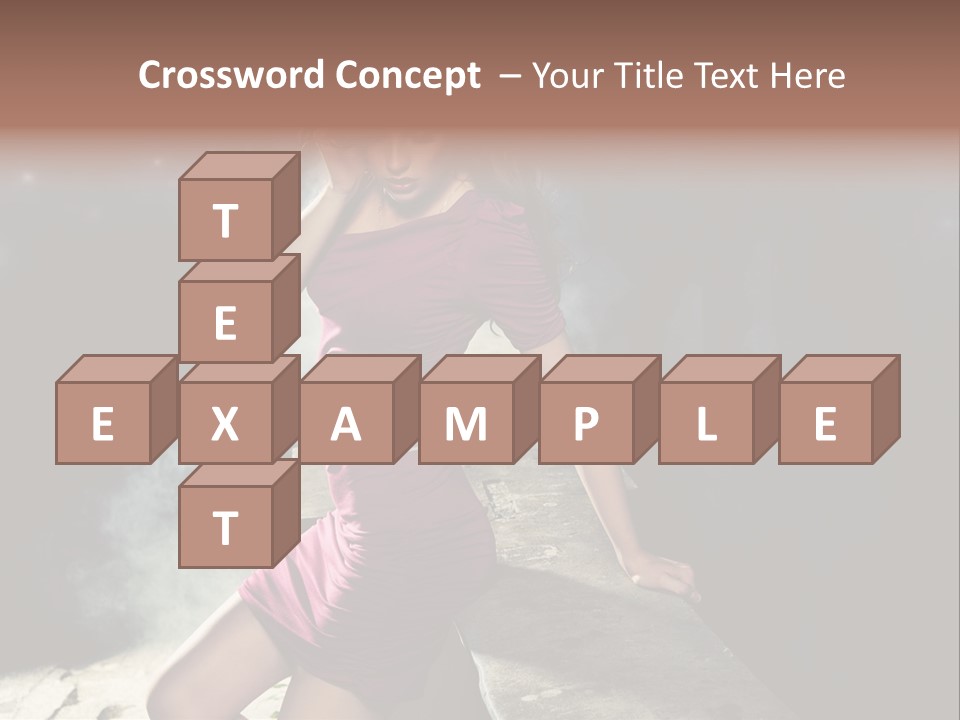 Shopping Fog Hairstyle PowerPoint Template