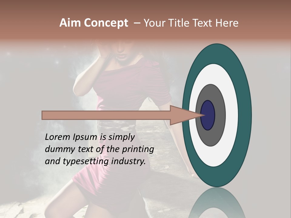 Shopping Fog Hairstyle PowerPoint Template