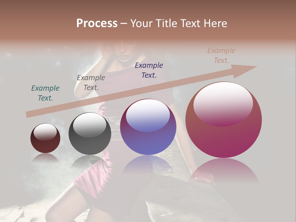 Shopping Fog Hairstyle PowerPoint Template