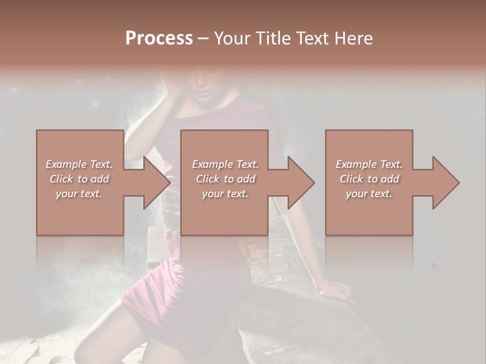 Shopping Fog Hairstyle PowerPoint Template