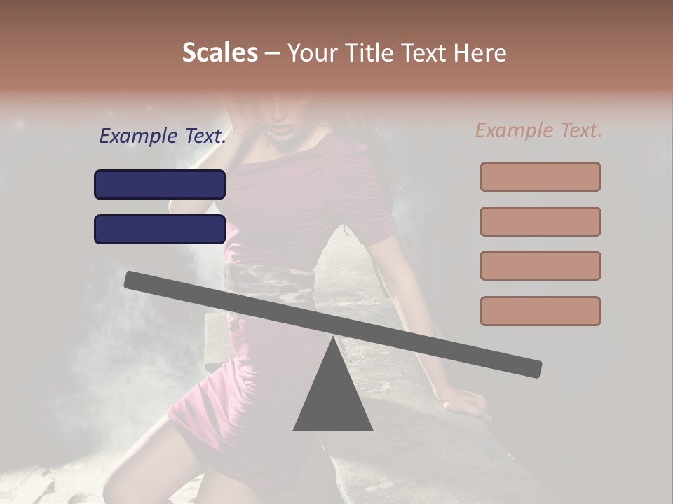 Shopping Fog Hairstyle PowerPoint Template