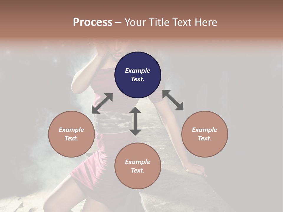 Shopping Fog Hairstyle PowerPoint Template