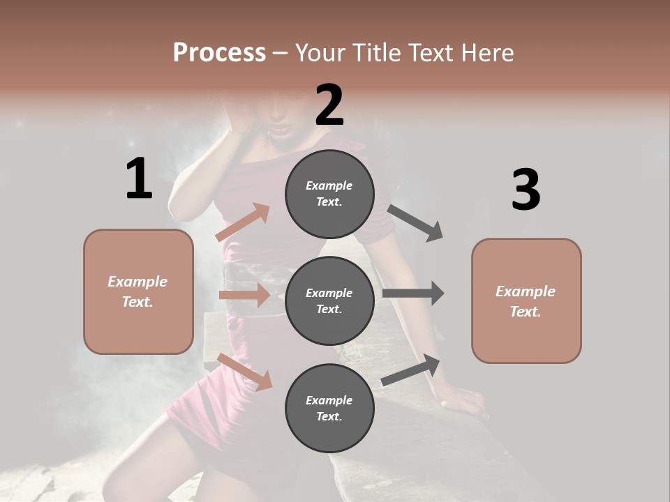 Shopping Fog Hairstyle PowerPoint Template