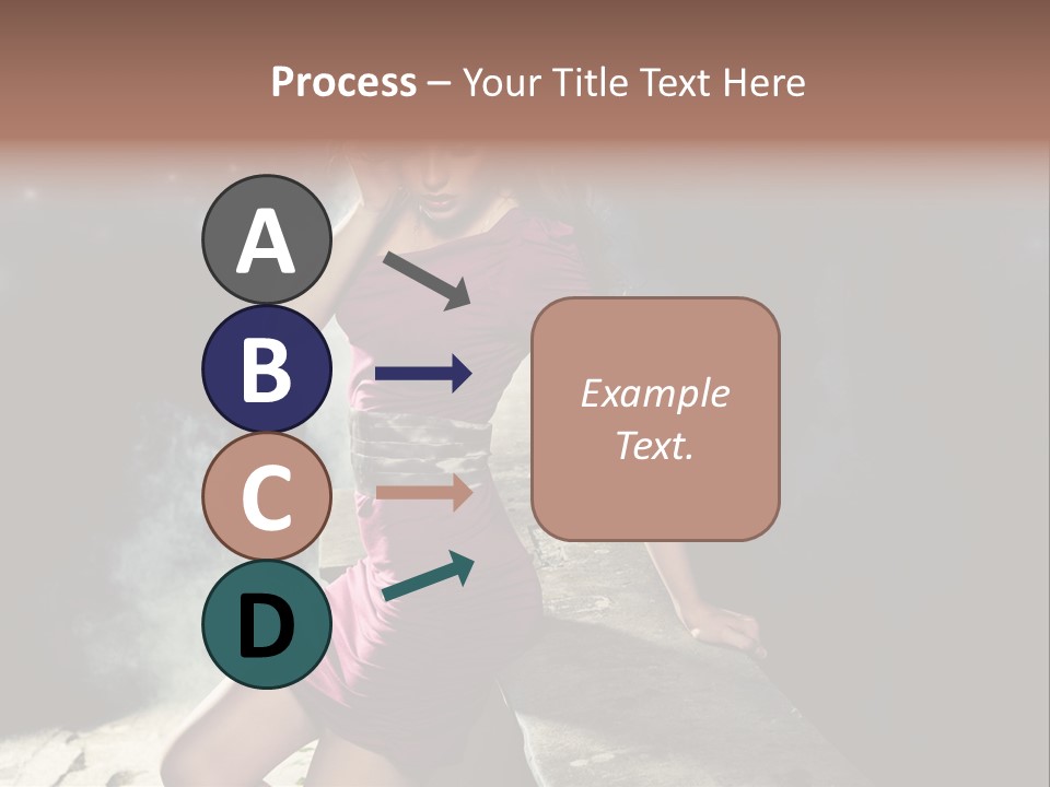 Shopping Fog Hairstyle PowerPoint Template