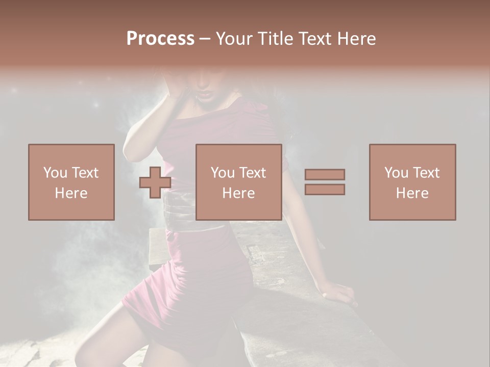Shopping Fog Hairstyle PowerPoint Template