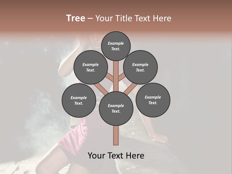 Shopping Fog Hairstyle PowerPoint Template