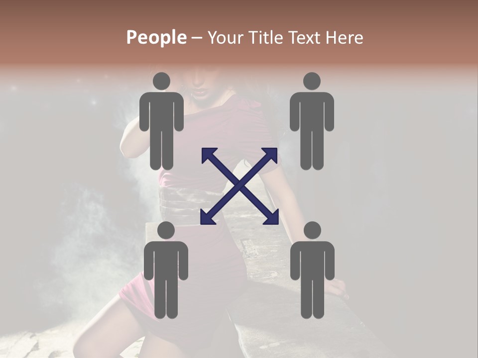 Shopping Fog Hairstyle PowerPoint Template