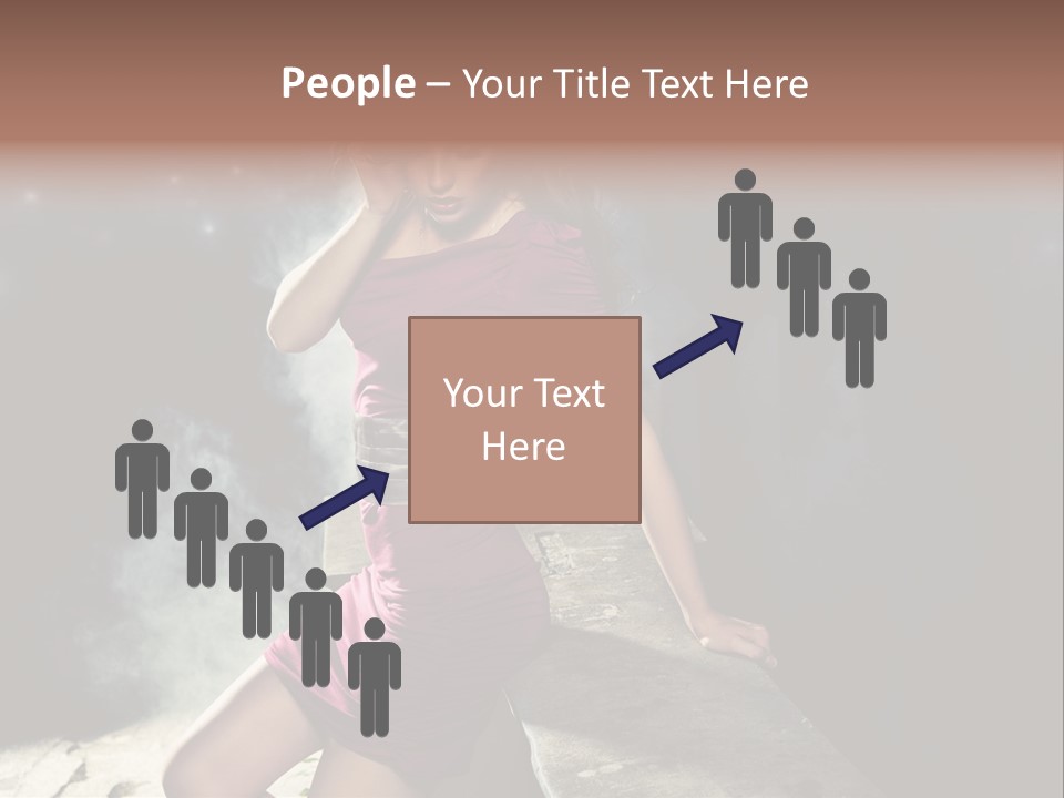 Shopping Fog Hairstyle PowerPoint Template