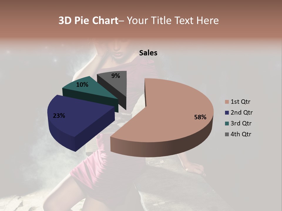 Shopping Fog Hairstyle PowerPoint Template