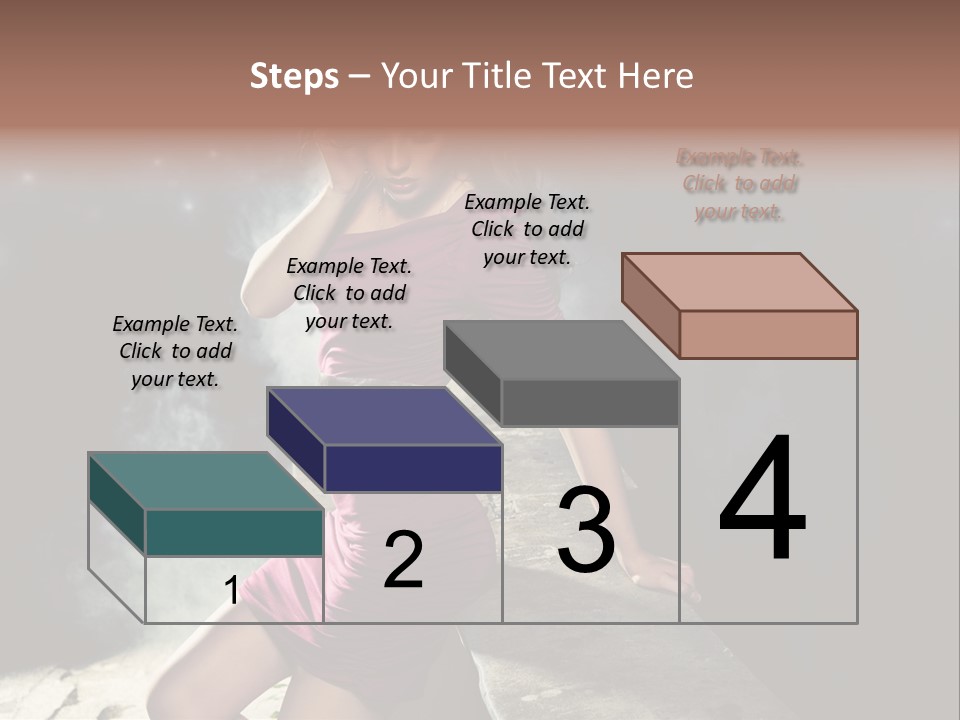 Shopping Fog Hairstyle PowerPoint Template