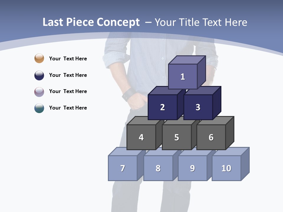 A Man Standing With His Hands In His Pockets PowerPoint Template