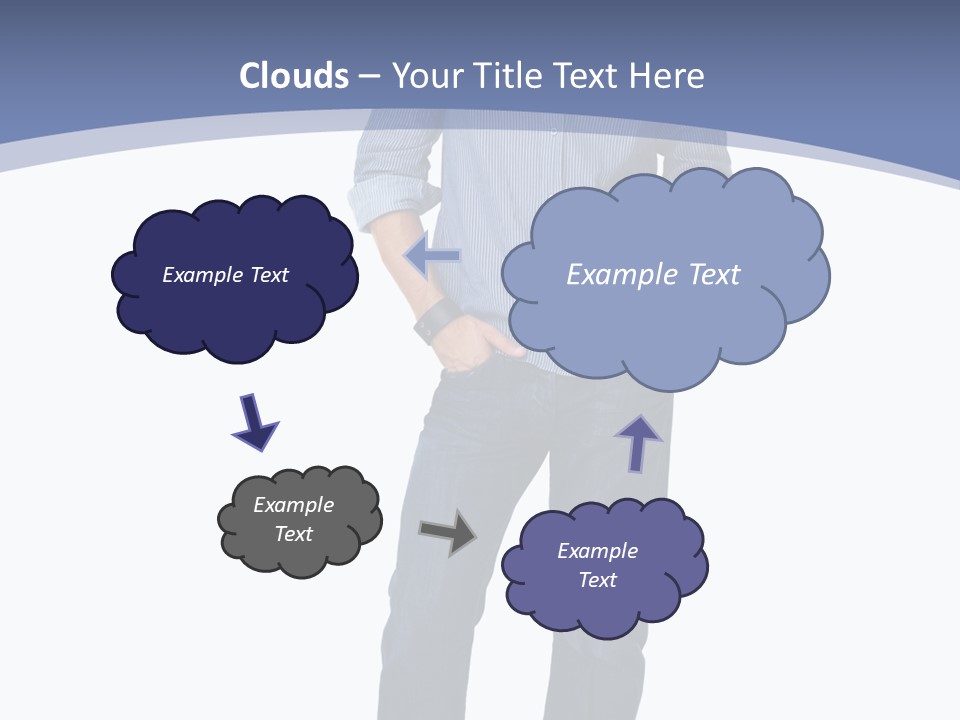 A Man Standing With His Hands In His Pockets PowerPoint Template