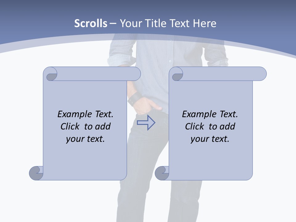 A Man Standing With His Hands In His Pockets PowerPoint Template