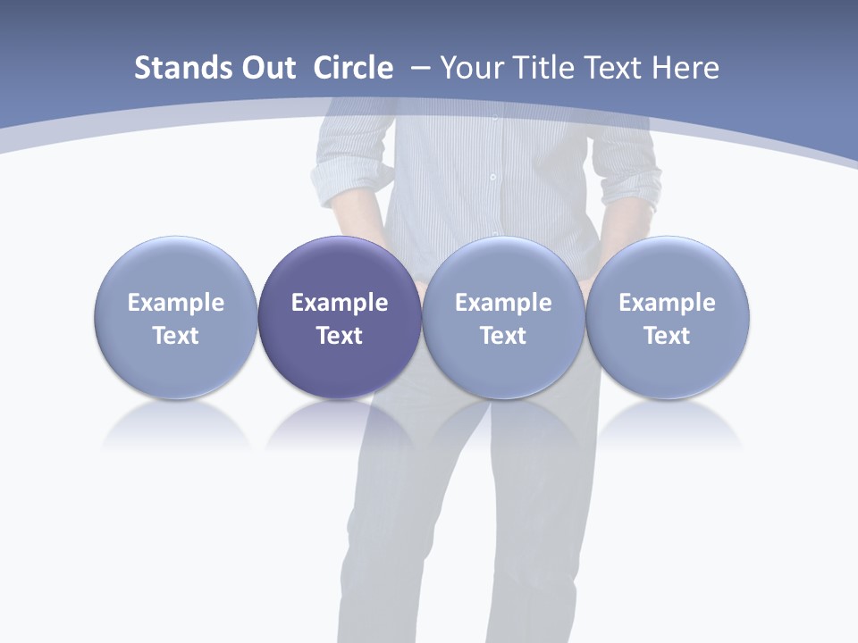 A Man Standing With His Hands In His Pockets PowerPoint Template