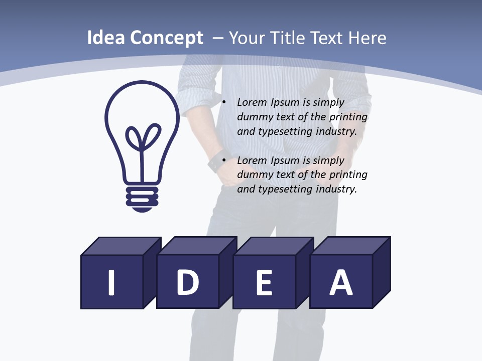 A Man Standing With His Hands In His Pockets PowerPoint Template