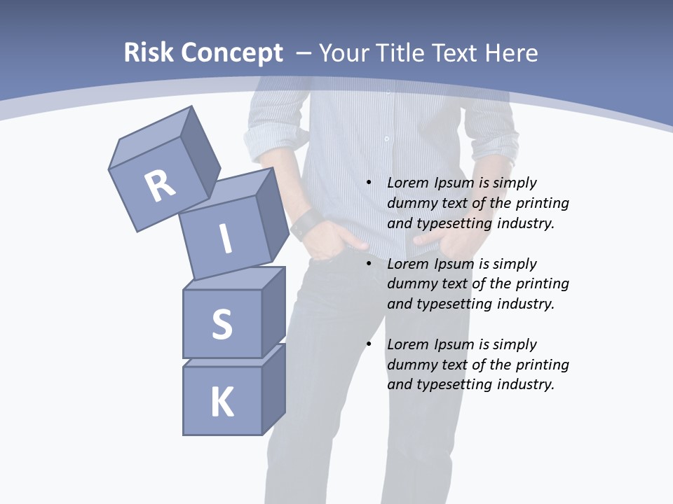 A Man Standing With His Hands In His Pockets PowerPoint Template