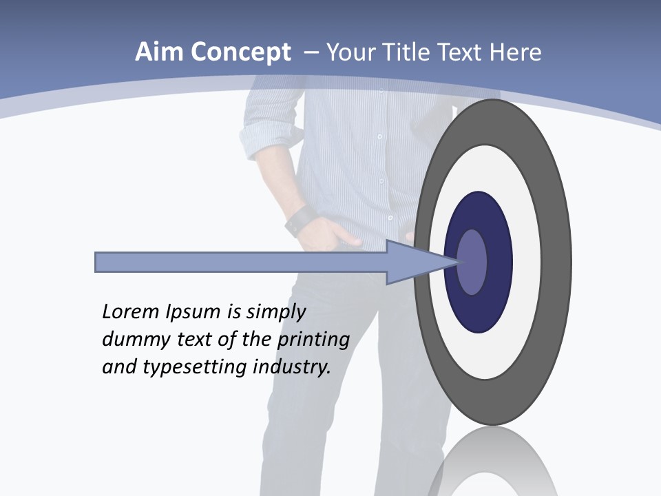 A Man Standing With His Hands In His Pockets PowerPoint Template