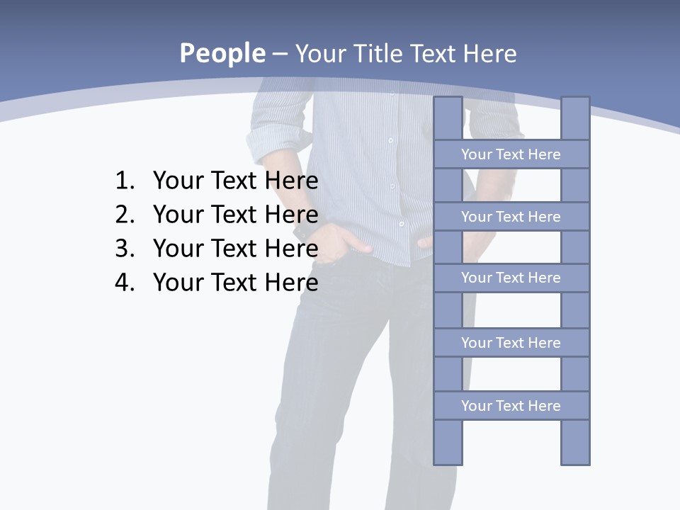 A Man Standing With His Hands In His Pockets PowerPoint Template