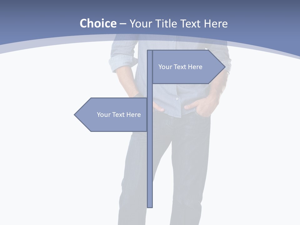 A Man Standing With His Hands In His Pockets PowerPoint Template