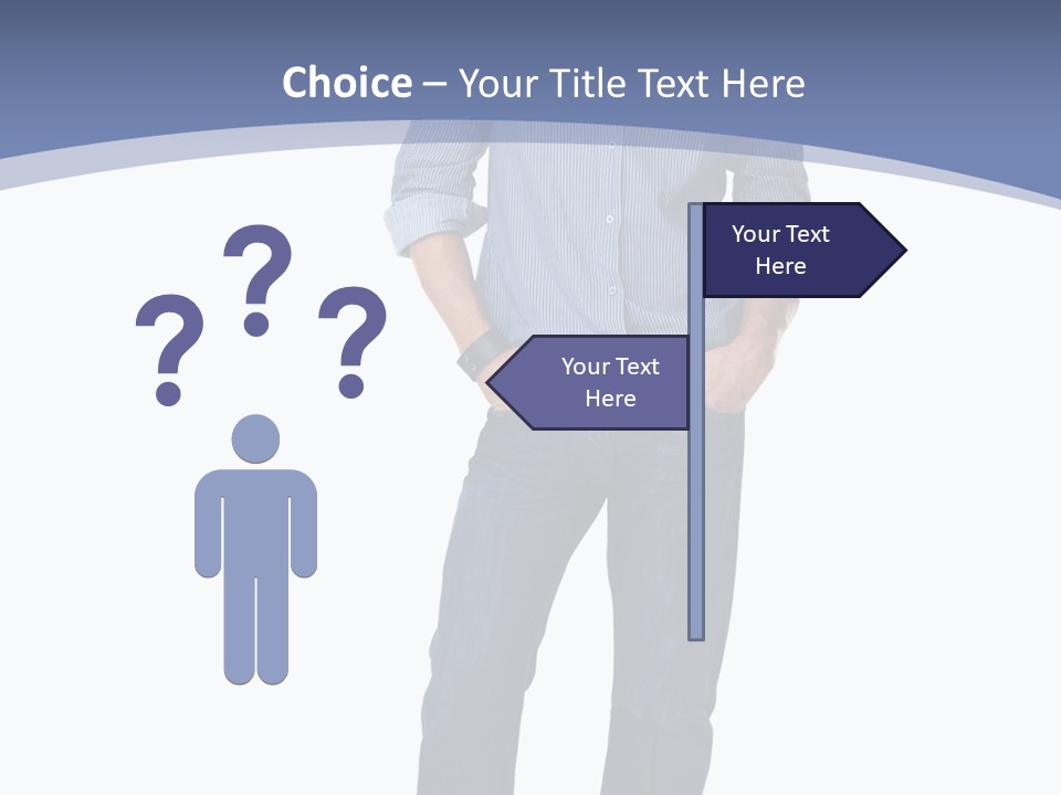 A Man Standing With His Hands In His Pockets PowerPoint Template